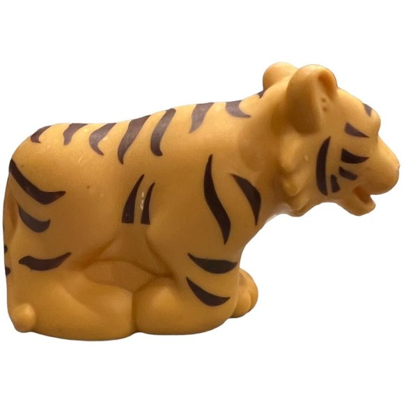 Little People Tiger 2014 Loose Fisher Price Striped Big Cat Zoo Replacement Toy - Picture 4 of 9